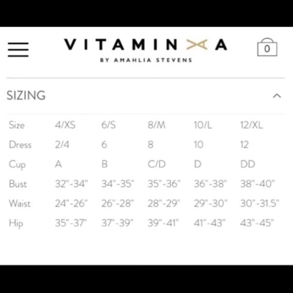 NWT VITAMIN A leah black size 4/XS - Picture 7 of 7